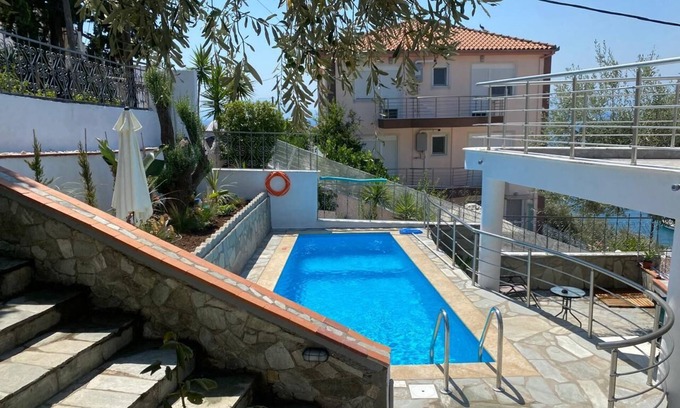 Volos Cottage | Villa Beta Sea View With Pool