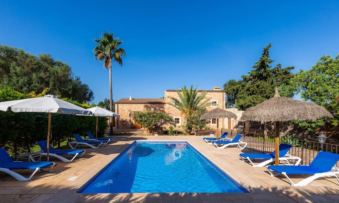 Portocolom Villa | Villa "Cas Verros" with Mountain View, Pool & Wi-Fi