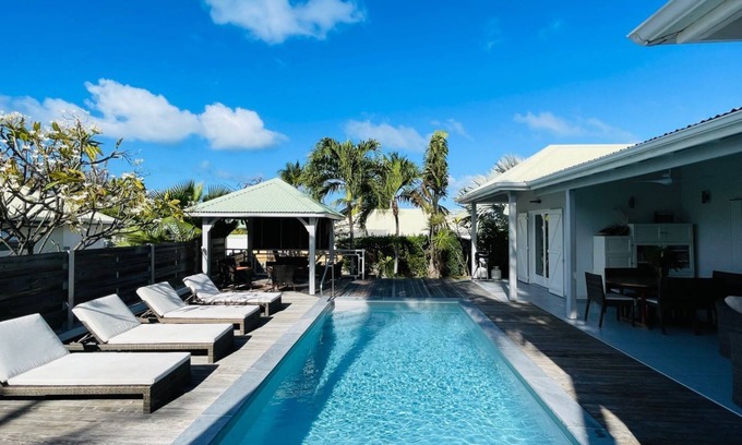 Orient Bay Villa | Villa CASA ANTILLA Heated Pool in Orient Bay Cistern