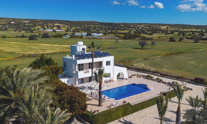 Agios Theodoros Villa | Villa Chrysta - Beachfront 5-Bed Villa With Stunning Pool