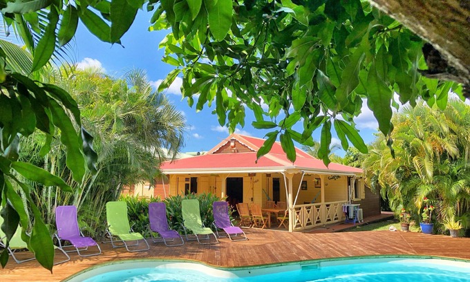 Bas Vent Villa | Villa Coco (6p) 3 A/C bedrooms, pool, beach 300 m