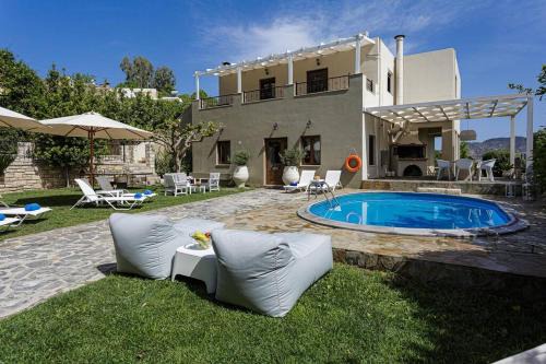 Mylopotamos Villa | Villa Elodia with Pool & Garden in Heart of Crete