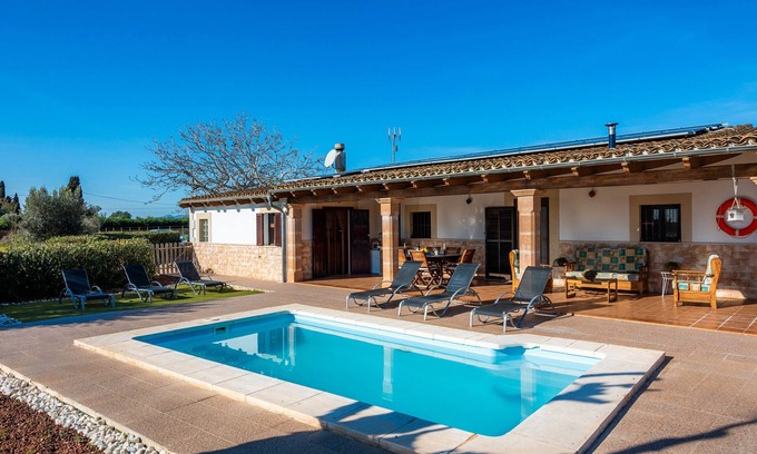 Inca Villa | Villa 'Els Ametlers' with Mountain View, Wi-Fi and Air Conditioning