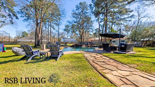 Tomball House | Villa for 50 ppl-Heated Pool & Private Cinema