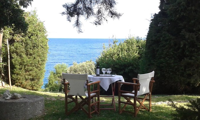 Pyrgos Villa | Villa Ilida, access to sea, balcony on the Ionian Sea within an olivegrove