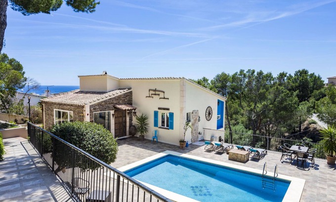 Costa d'en Blanes Villa | Villa in Costa d'en Blanes with beautiful Sea view and pool