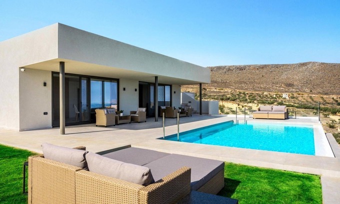 Gournai Villa | Villa in Gournes with Private Pool & Sea Views