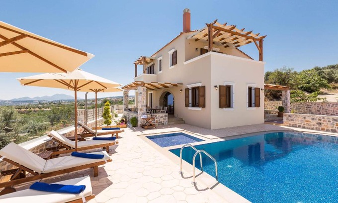 Kirianna Villa | Villa Katifes with Pool, Walk to Amenities & Amazing Views!