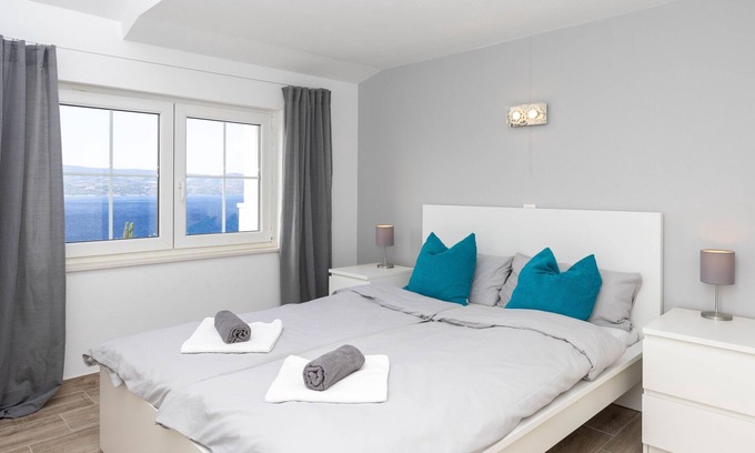 Stanici House | Villa Lea mit Wunderschönem Meerblick und Swimmingpool