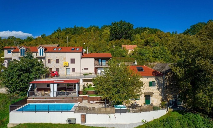 Sinj Villa | Villa Little Arya with heated pool, hot tub, and 4 bedrooms