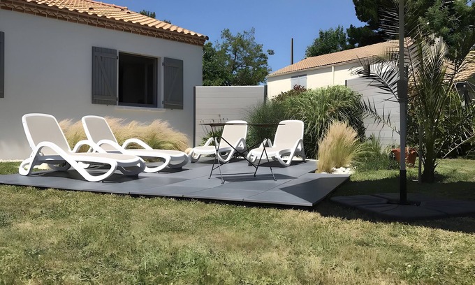 Pornic Villa | Villa 'Maison Les Sablons - 76' with Private Terrace, Private Garden and Wi-Fi