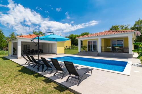 Polje Cepic Villa | Villa Mario with private heated saltwater pool