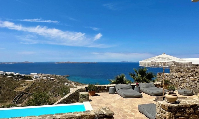 Alyki House | Villa Mimali mit Atemberaubendem Meerblick