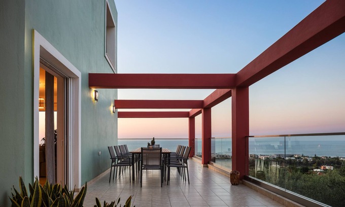 Adelianos Kampos Villa | Villa Mondo Blu - Seaview Summerhouse in Crete