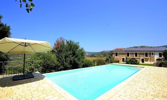 Torchiara Villa | Villa Nefele: A spacious and welcoming two-story villa in a quiet position, located on a hillside above the sea, with Free WI-FI.