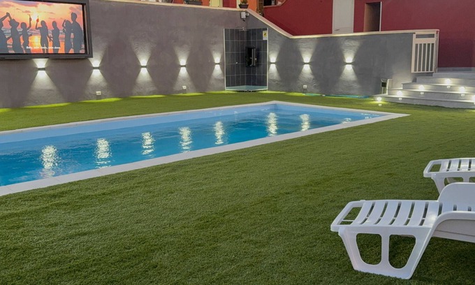 Licata Apartment | Villa "Nicolai - Piano Terra'" with Mountain View, Shared Garden and Pool