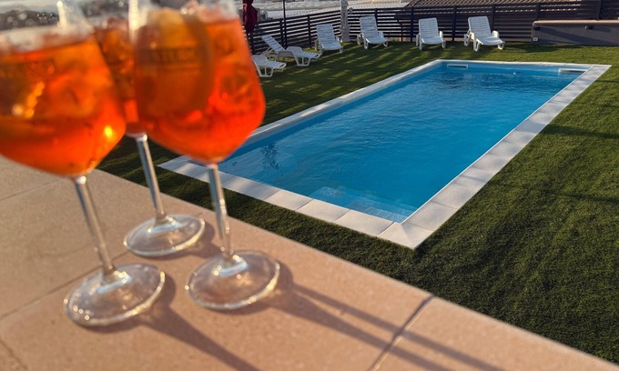 Licata Apartment | Villa "Nicolai - Primo Piano" with Mountain View, Shared Pool and Private Terrace