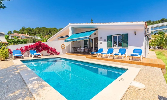 Sant Tomas Villa | Villa Noelia❤️ 350 mts from the beach❤️ private pool, free AC and WiFi