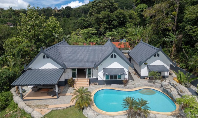 Karon Villa | Villa Olympus Ocean Vista Kata Beach - stunning 4 bedrooms villa with Sea View