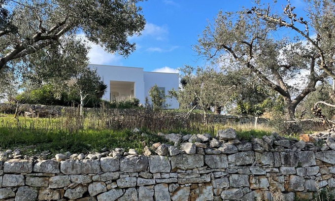 Fumarola Villa | Villa on an elevated terraced olive grove with views over the Valley of Itria.