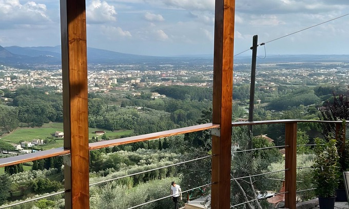 Buggiano Villa | Villa 'Panorama' with Shared Pool, Shared Terrace and Air Conditioning