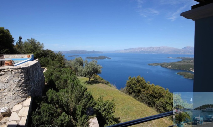 Poros Villa | Villa Panorama Lefkada. Exceptional sea views - Infinity pool - air con.