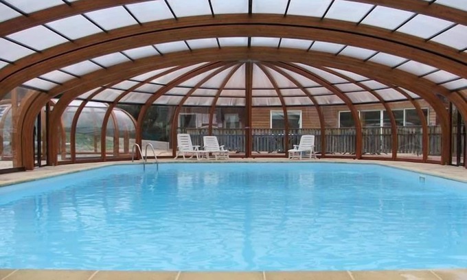 Blavignac Ski Chalet | Villa, panoramic view, fully equipped, private terrace, covered swimming pool.