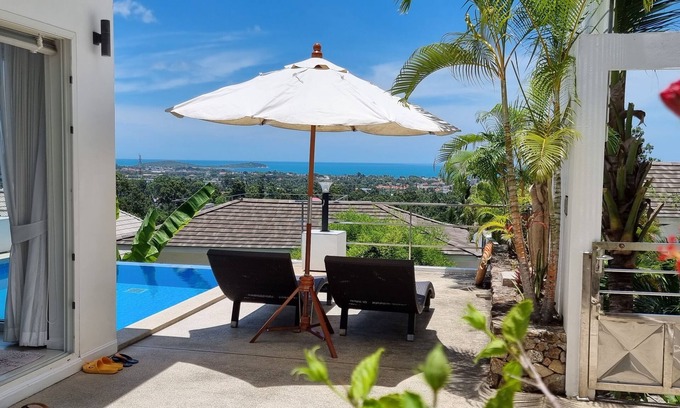 Bophut Villa | Villa Paradise with pool and sea view