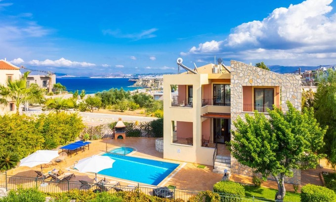 Kato Stalos Villa | Villa Pasiphae 1 - Three Bedroom Villa, Sleeps 7
