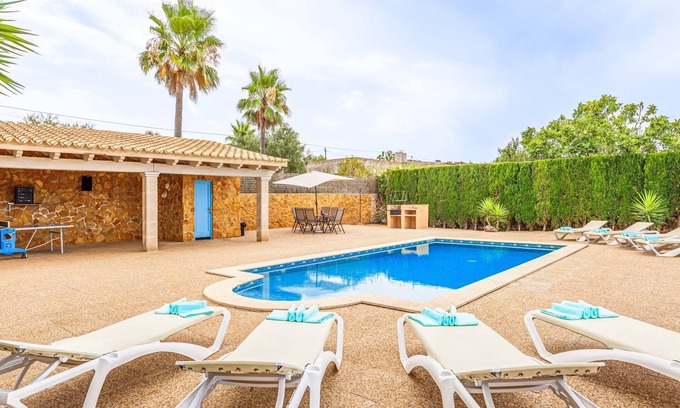 Portol Villa | Villa Sa Tanca with Sea View, Mountain View, Wi-Fi, Pool & Garden;