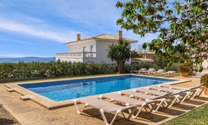 Badia Blava Villa | Villa 'Sa Torre' with Mountain View, Private Pool and Wi-Fi