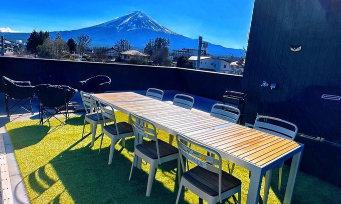 Fujikawaguchiko House | Villa Sanmado Panorama BBQ Bonfire Fuji view Annov - Vacation STAY 59398v