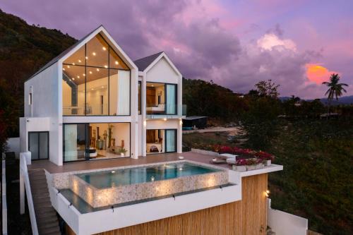 Na Thon Villa | Villa Soma Samui 3 Br Seaview Sunset Pool Villa