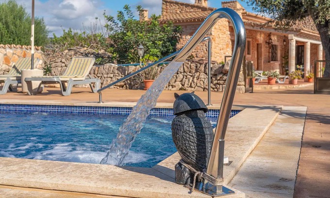 Santanyi Ski Chalet | Villa Son Coves by Slow Villas with salt-water swimming pool and garden in Santanyi