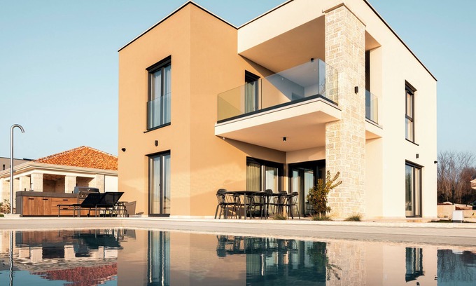 Kastelir-Labinci Villa | Villa SUN Villa with pool and sea view