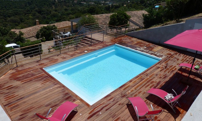 Porto-Vecchio Villa | Villa swimming pool panoramic sea view, quiet environment
