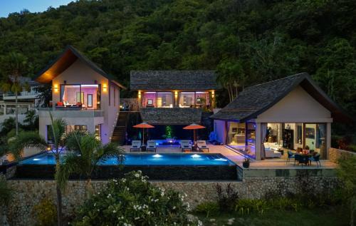 Bophut Villa | Villa Tiga - Cliffside Seaview Oasis