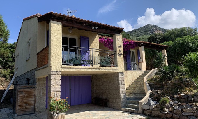 Olmeto Villa | Villa vue mer - Plage 150m - Golfe du VALINCO - 8 Pers (6 adultes+2 enfants)