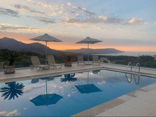 Kournas Villa | Villa Vuna - Private pool -Sea view