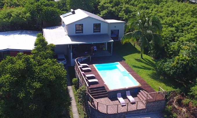 Saint-Leu House | Villa with heated pool, panoramic ocean view, 400 m from the lagoon