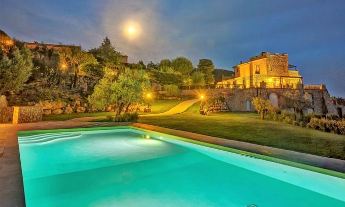 Montaione Villa | Villa with internet, private pool, A/C, TV, patio, panoramic view, parking, close to San Gimignano