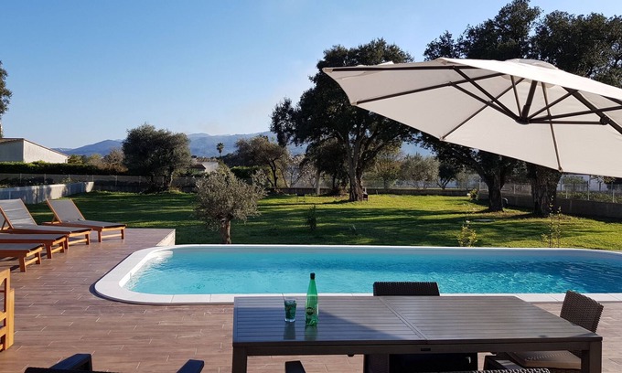 Lucciana House | VILLA WITH SWIMMING POOL in a wooded park close to sandy beaches