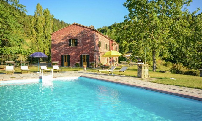 Tredozio Villa | Villa with swimming pool and panoramic view of the Apennines