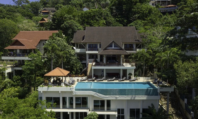 Patong Villa | Villa Yoosook Luxury sea view villa patong beach phuket pooltable fitness staff