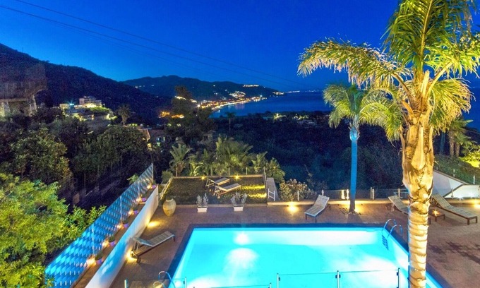 Taormina Villa | Villa Zagara Taormina Luxury Retreat for Groups Sea View Pool Jacuzzis