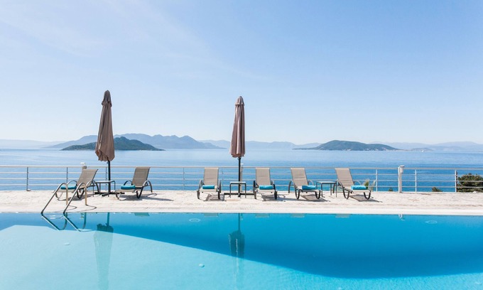 Aegina Villa | Villa Zefi in Aegina, up to 12, sea-views, priv. pool, Marathonas beach at 300m