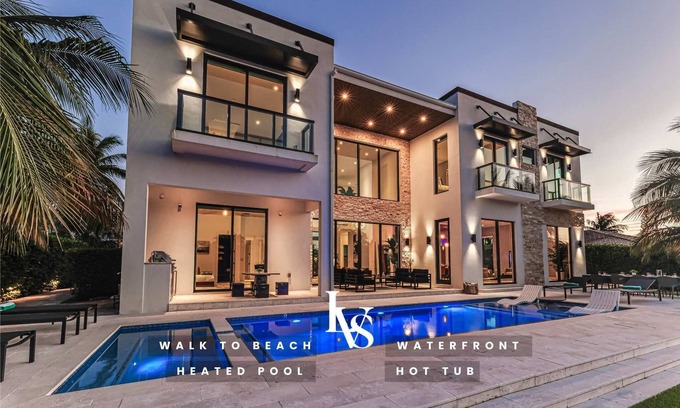 East Fort Lauderdale House | VillaBella Ultra LUXE 100ft Waterfront Villa 5Min2Beach