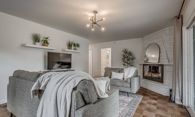 Central Oklahoma City House | Village Cozy, Modern ranch with huge shower and covered patio!