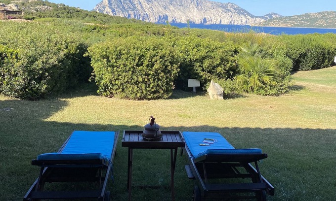 San Teodoro Villa | Villino D5 150mt from the beach overlooking the sea and Tavolara island