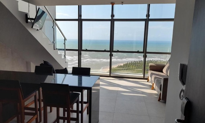Barra de Jangada Apartment | Vista EXPLENDIDA MAR, duplex na cobertura, ilha do amor Barra Home Stay